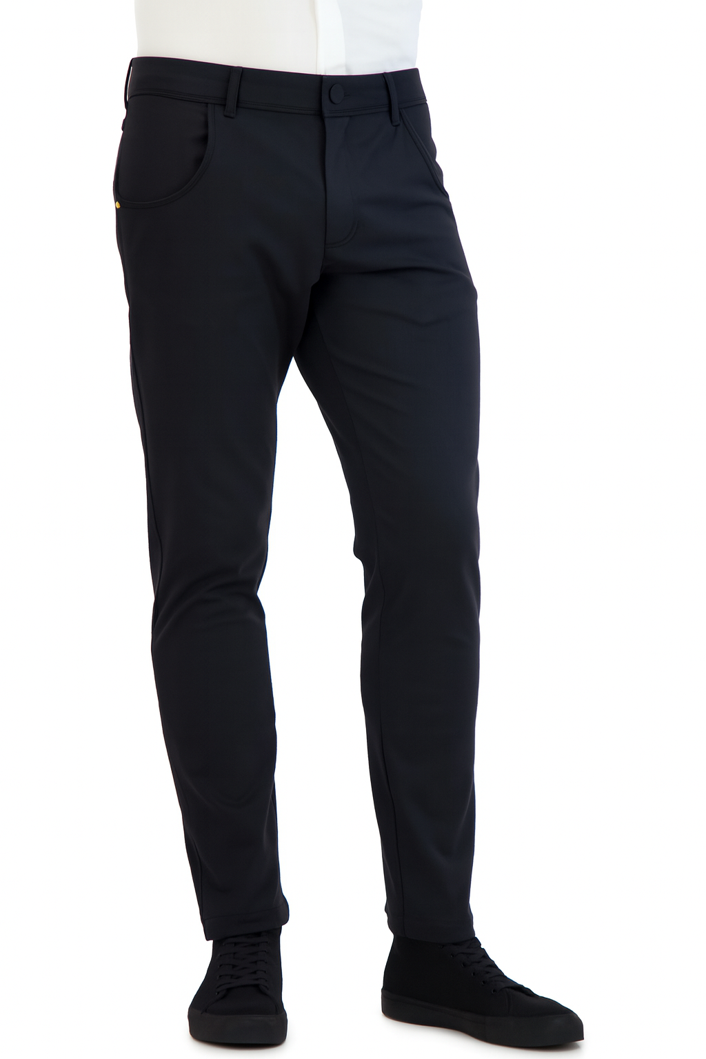Stretch Men's Chinos Casual Black
