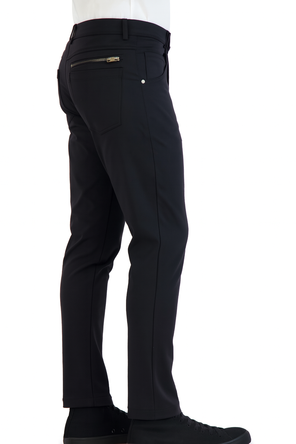 Stretch Men's Chinos Casual Black