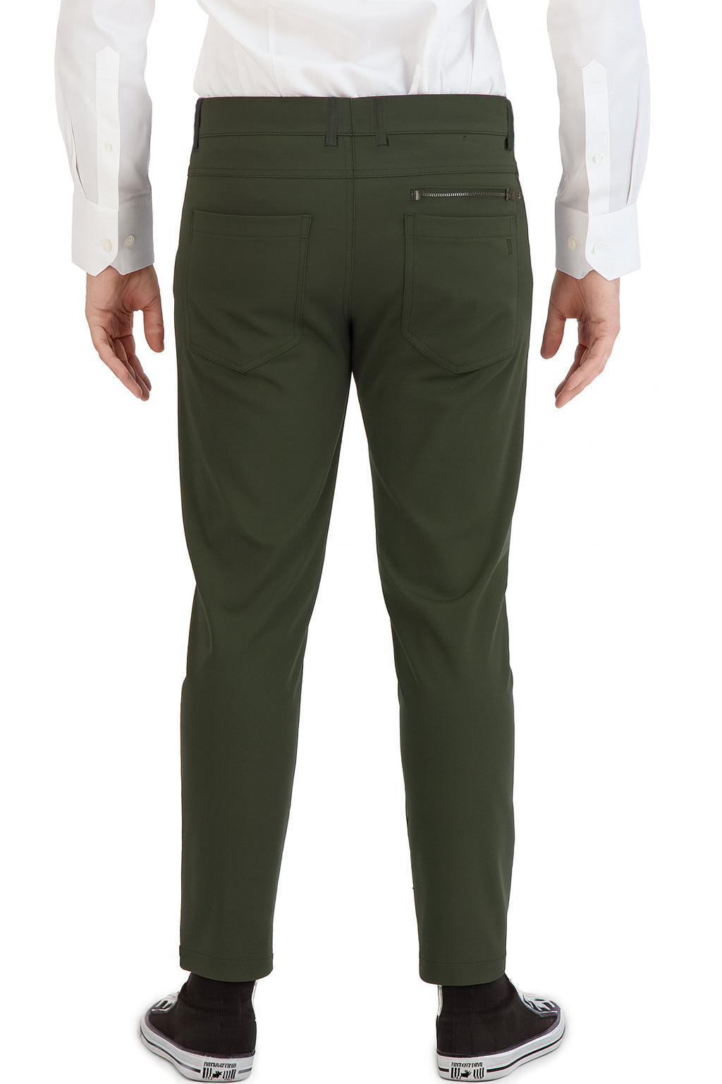 Stretch Men's Chinos Casual Olive