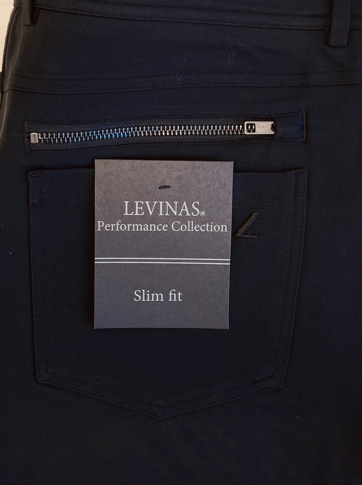 Stretch Men's Chinos Casual Black