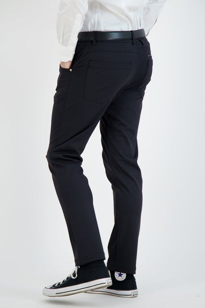 Stretch Men's Chinos Casual Black