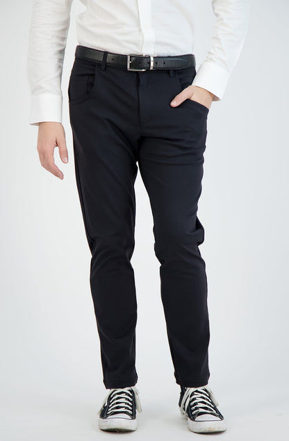 Stretch Men's Chinos Casual Black