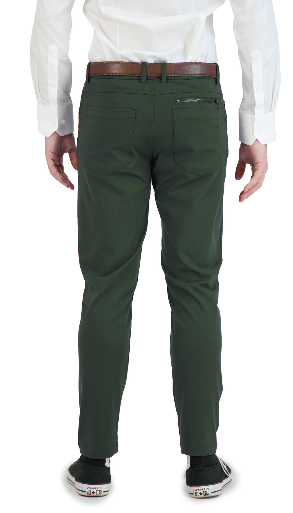Stretch Men's Chinos Casual Olive