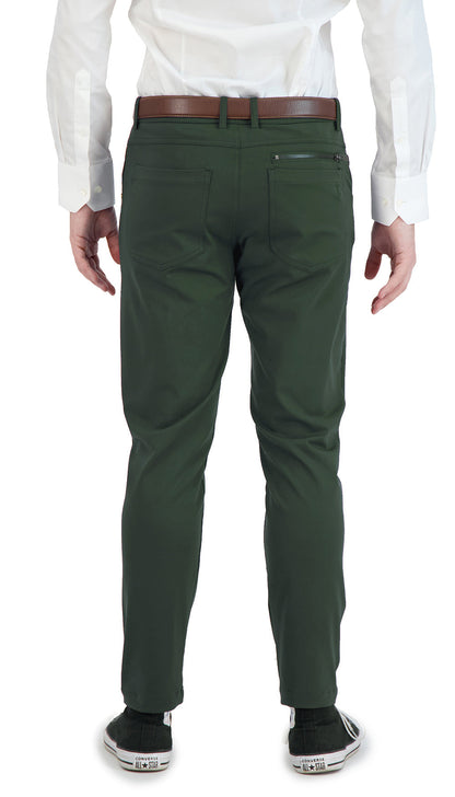 Stretch Men's Chinos Casual Olive