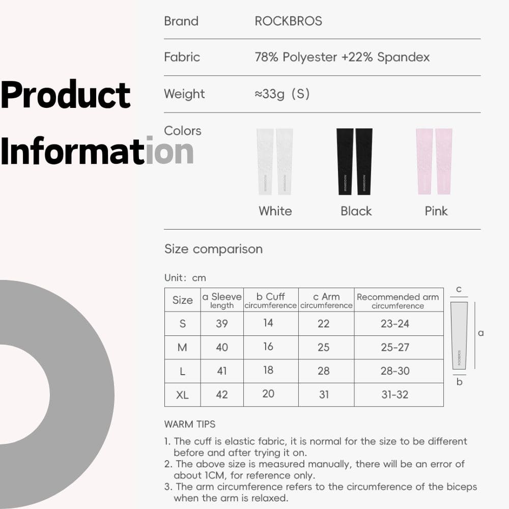 UV Protective Arm Sleeves