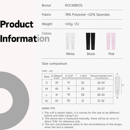 UV Protective Arm Sleeves